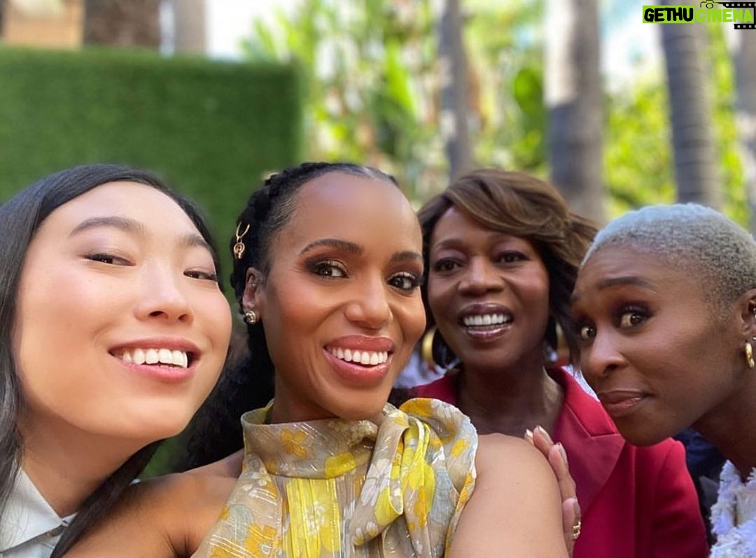 Awkwafina Instagram - So much love for these ladies ❤️❤️❤️. Thank you @hollywoodreporter and #afifest for having me!. RG: @kerrywashington The Hollywood Roosevelt