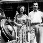 Awkwafina Instagram - 1948, Great-grandpa Jimmy Lum and his cousin Grace Chu at their first restaurant on 203 Dyckman St. A really cool throwback, thank you my cousin Henry for the photograph! @tapchus71808