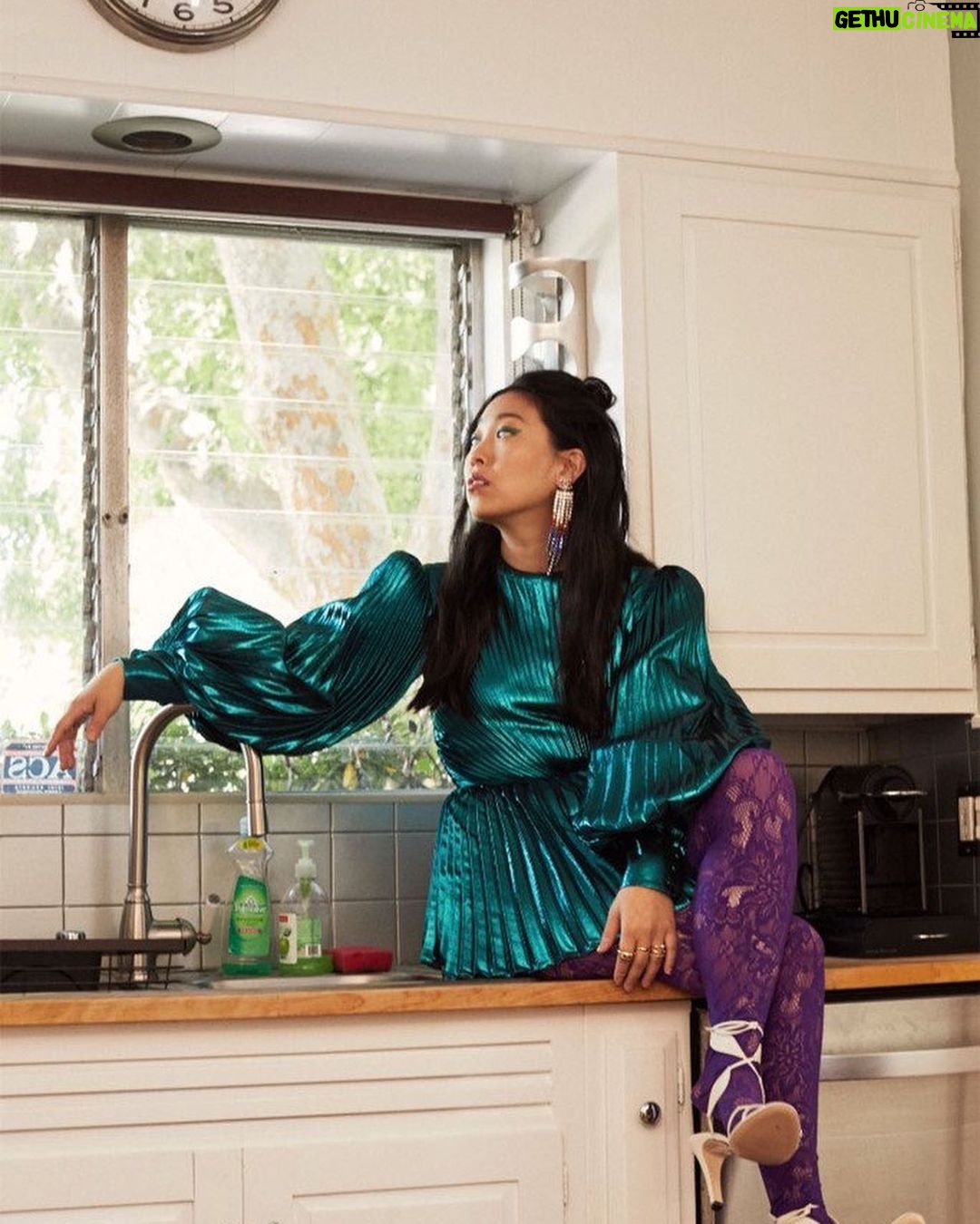 Awkwafina Instagram - Thank you @wwd !! This shoot was so much fun - and pick up this month’s issue in time for the release of @thefarewell this Friday!! Photographed by @bradtorchia , styled by @thealexbadia My amazing team: @rachelgoodwinmakeup @kyleeheathhair @kovertcreative