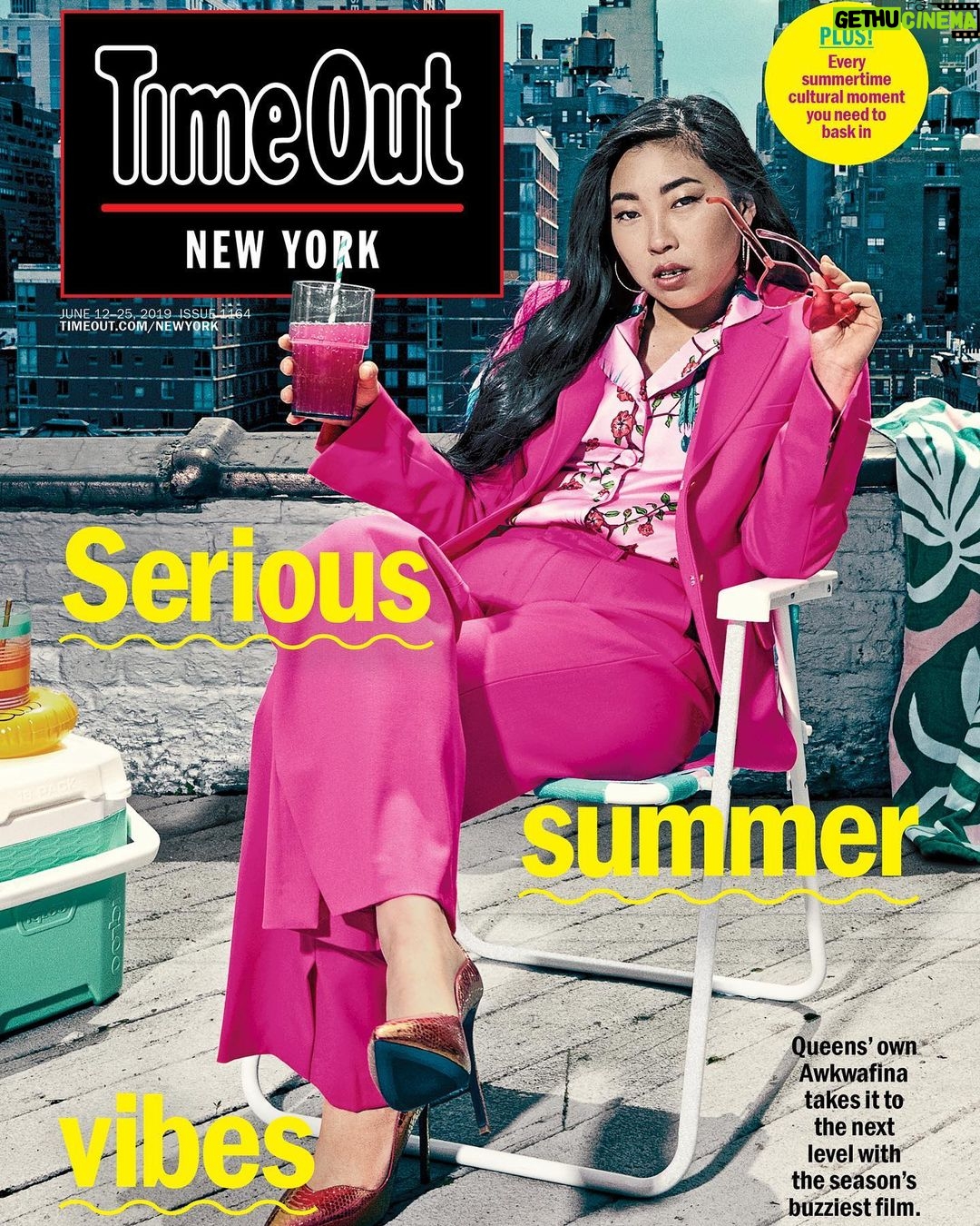 Awkwafina Instagram - The summer issue is here! I’ve read this magazine my whole life, and am so honored to represent my hometown on the cover of @timeoutnewyork - on stands today! 📸: @guerinblask Thank you to my team: @kirinstagram @dereksyuen @ecduzit (wearing @argent) @kovertcreative