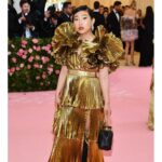 Awkwafina Instagram - About tonight... #metgala @josephaltuzarra @vogue @shirleykurata THE AMAZING TEAM: @kirinstagram @kyleeheathhair @rachelshimnails