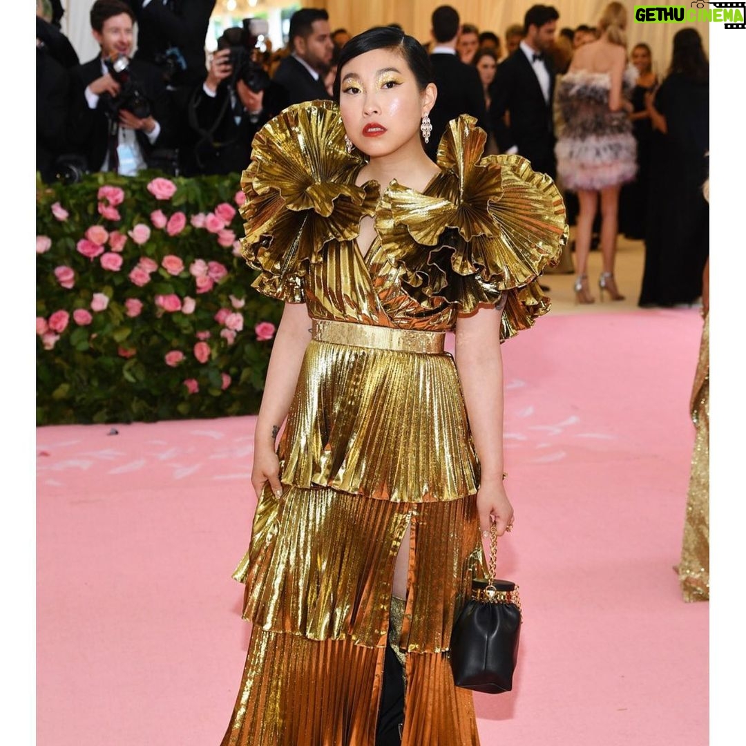 Awkwafina Instagram - About tonight... #metgala @josephaltuzarra @vogue @shirleykurata THE AMAZING TEAM: @kirinstagram @kyleeheathhair @rachelshimnails