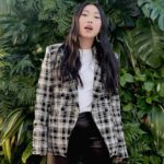 Awkwafina Instagram - Had so much fun at @veronicabeard ‘s opening at Palisades Village! Met some amazing people and got to support one of my favorite designers. My 💥 team: @kirinstagram @marcusrfrancis @ecduzit