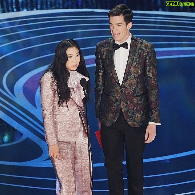Awkwafina Instagram - Last pic. Thank you @johnmulaney for being a truly dope human being, and thank you @theacademy for having us present at #oscars2019 ! It was a dream come true. 📷: @gettyimages Dolby Theatre