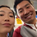 Awkwafina Instagram - This is a pic from our first day shooting the bus sequence. Not only does @simuliu hair look great, but also our movie is #1 in the world. Thanks to YOU GUYS!!!!!! Sydney, Australia