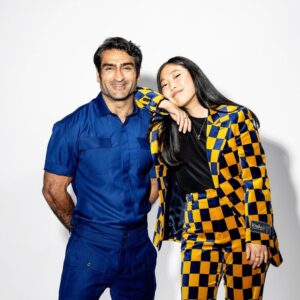 Awkwafina Instagram - Was so fun talking about the MCU at @latimes with this awesome dude @kumailn - thank you @jenyamato for having us!

Shot by: @mariahtauger 

@emilychengmakeup @kyleeheathhair @ecduzit @gucci