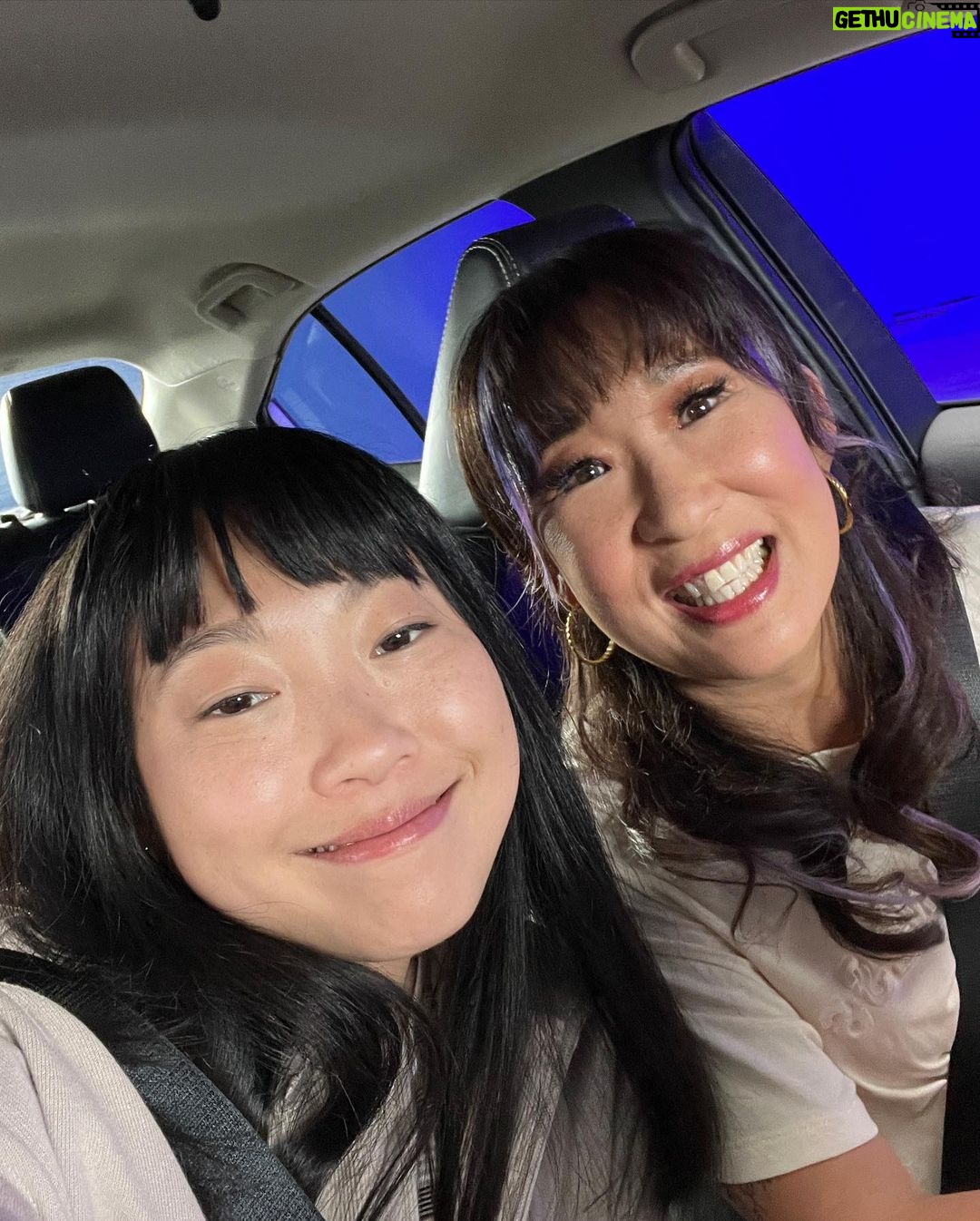 Awkwafina Instagram - Thank you everyone for watching #quizlady - a lot of love went into this one. It was such a genuine collaboration of every single department involved. I want to thank our amazing team including the forces that are @jyu237 and @jen_dangelo , and a very big thanks to my sis both on camera and off @iamsandraohinsta Also a HUGE thanks to our amazing crew, who are the backbones to everything we do. Streaming now on @hulu Burbank, California