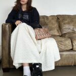 Aya Asahina Instagram - . 今日の私服🩷 . カジュアルな中に甘さがある、 コーディネートにしました☺️ . @dior のバックをポイントにしたよ！🫶 . 今日の撮影も楽しく終えました！♥️ . .