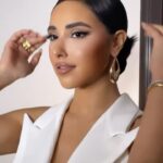 Aya Samaha Instagram - My look from the premier of my film “ 3al mashy” #عالماشي Styled by @islam.mitwally Mua @duhamukhtar Hair @silviahairstyling Dressed in @miojofficial Jewlery @houseofglamourjewellery