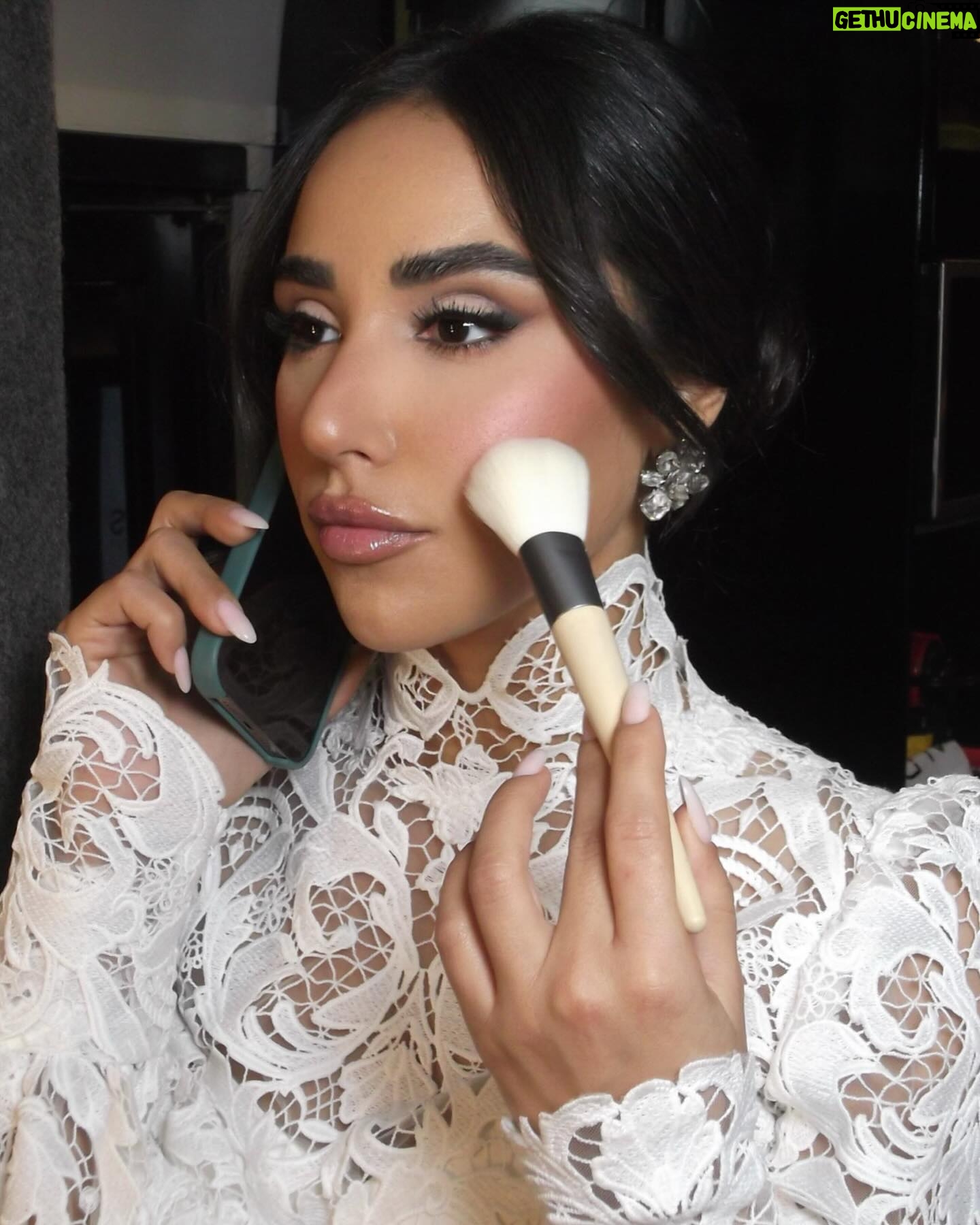 Aya Samaha Instagram - More bts of @telecom.egypt Ramadan ad of my love @ayahsamaha Hair @silviahairstyling #duhasmaksup