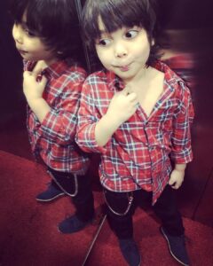 Ayesha Takia Instagram - Naughty lil boy! My handsome son #mikailazmi double trouble 😍😍😍😍💙💙💙💙