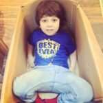 Ayesha Takia Instagram - Naughty Mikail 😜 lmao🤣 this was his hiding spot at office!