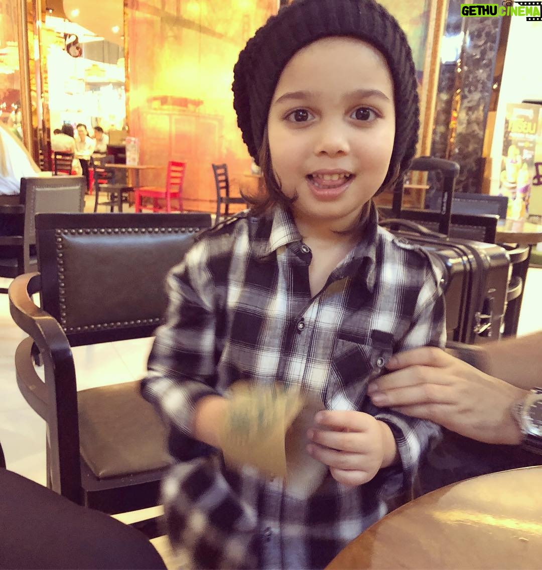 Ayesha Takia Instagram - My handsome lil angel boy #mikailazmi 💙💙