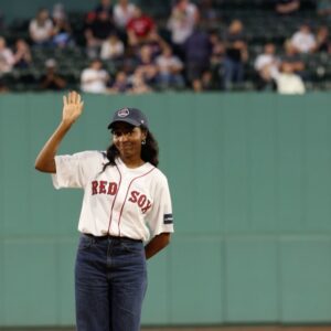 Ayo Edebiri Instagram - some people aren’t going to want to hear this but I don’t care. I’m going to say it. Ball is life. Ball is literally life. 

THANK YOU @redsox I love you sm this was maybe the coolest night of my life 

Bonus pic from when I was supposed to do this yesterday and it rained okayBYE