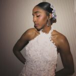 Ayo Edebiri Instagram – thank you @skii.usa and @danadelaney for getting my skin Met Gala ready #skiipartner 👼🏾