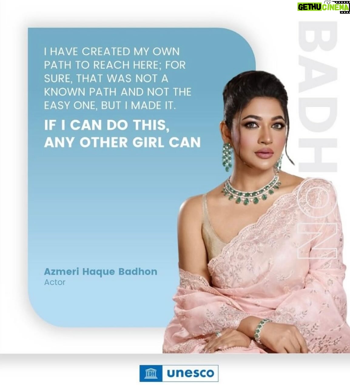 Azmeri Haque Badhon Instagram - Strong women can do anything! Beautiful lady with beautiful writing. Always love her personality ❣️