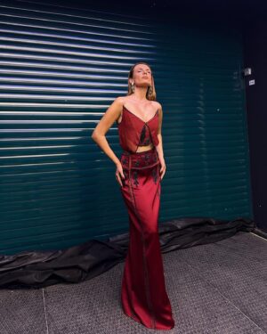 Başak Parlak Instagram - A perfect night with a perfect dress 🌹