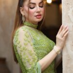 Ban Adnan Instagram – فستقي💚💚💚💚💚💚 Dress: @misscouture_ad  Hairstyle: @joey_hassoun