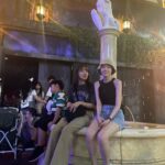 Bang Min-ah Instagram - 번지드롭 하나로 충분했다🎢🎠🏰👻