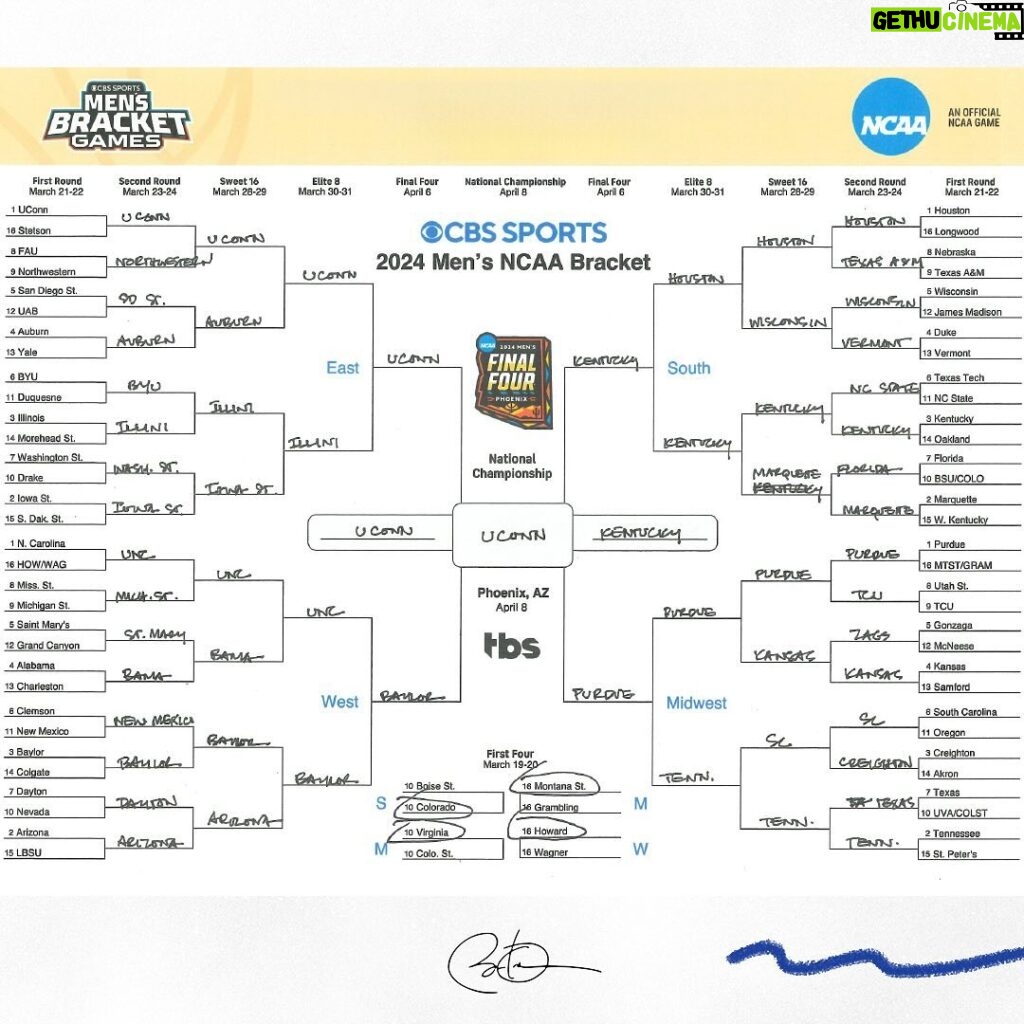 Barack Obama Instagram - My picks are in! I sat down to talk about them with @CraigMalRob and @UKCoachCalipari on their podcast @WaysToWinPod from @HigherGroundMedia. Check out our conversation at the link in my bio or wherever you get your podcasts. And please don’t rub it in when my bracket gets busted.