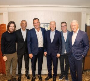 Barack Obama Instagram - Back in March, @JoeBiden, Bill Clinton and I sat down with three real icons – the hosts of @SmartLess – to talk about everything from the economy and gun violence, to what we miss about being in office and the importance of sending Joe and Kamala back to the White House. We laughed a little bit, too. Check it out at the link in my bio.