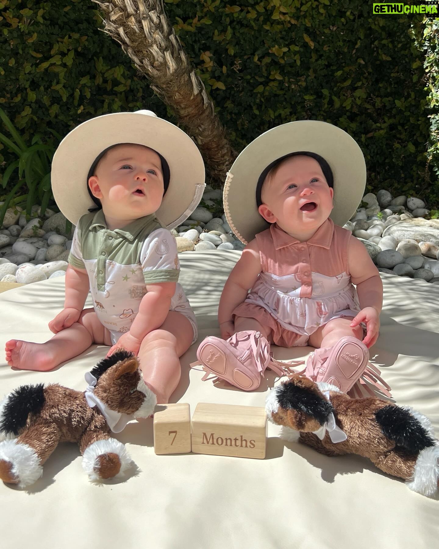 Barbie Blank Instagram - Our little cowgirl and cowboy are 7 months today! 🤠🤠