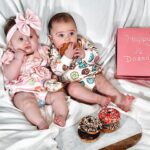 Barbie Blank Instagram - Happy 1/2 dozen 🍩 🎂 birthday to our angel babies! Can’t believe you’re already 6 months…..Brooklyn is mommy’s girl who definitely has mommy’s sassy attitude, loves being held by mommy and daddy and has her front 2 teeth already, she’s going to skip crawling and go straight to standing! Jaxon is the sweetest most loving boy, who looks just like daddy, he’s sitting up by himself and about to start crawling anyday now! 🥹🫶🏼👶🏼👶🏼