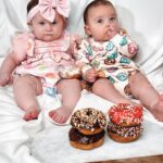 Barbie Blank Instagram - Happy 1/2 dozen 🍩 🎂 birthday to our angel babies! Can’t believe you’re already 6 months…..Brooklyn is mommy’s girl who definitely has mommy’s sassy attitude, loves being held by mommy and daddy and has her front 2 teeth already, she’s going to skip crawling and go straight to standing! Jaxon is the sweetest most loving boy, who looks just like daddy, he’s sitting up by himself and about to start crawling anyday now! 🥹🫶🏼👶🏼👶🏼
