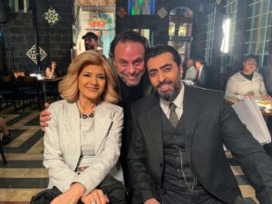 Bassem Yakhour Instagram - نكهة خاصة اكتسبها تصوير المشهد الأخير  في مسلسل على صفيح ساخن برفقة النجمة سمر سامي. والصديق سيف الدين سبيعي  #على_صفيح_ساخن  #هلال_الحجار