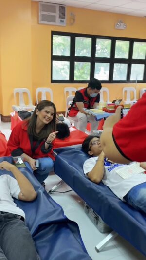 Bea Binene Instagram - Thank you for donating blood and saving lives, Marikina Polytechnic College! @philredcross 🤍