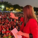 Bea Binene Instagram – About yesterday #2: 

Oathtaking of almost 5,000 Red Cross 143 volunteers at the QC Circle. So so nice to see everyone. Maraming salamat sa inyong serbisyo at sana ay mas marami pa kayong matulungang mga kababayan. 🤍 @philredcross