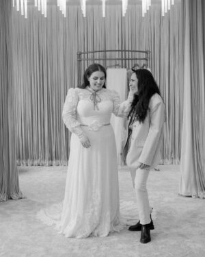 Beanie Feldstein Instagram - i truly cannot explain the way i felt in this dress. the thing that absolutely blows me away about the dress is that is simultaneously incredibly vintage feeling, it almost feels like they took a dress from a hundred years ago and restored it, and also remarkably modern and fresh. it is modest yet sexy. the dress is a beautifully complex piece containing multitudes within it. I still cannot believe it's mine. thank you @gucci 💗

photos as always by the ever brilliant @corbingurkin