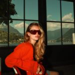 Beatrice Vendramin Instagram - sun is out and so my @etro sunnies are :) ☀️<3💝🐝@safilogroup #adv #EtroEyewear