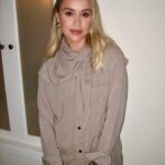 Becca Tobin Instagram – Glam by @afton 💄 Clothes by @toteme 🥼 Awkward vibes by @becca 💁🏼‍♀️