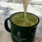 Becca Tobin Instagram - I forced my friend @radhika_t to let me film her making the most delicious lavender matcha latte of all time. You’re welcome 🍵
