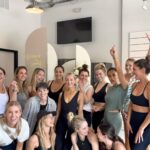 Becca Tobin Instagram - Get a group of women moving together in a room, magic happens. 🪄✨ Friends of @becca and @odetteannable got a little taste of our training sessions yesterday and it was one inspiring moment. Happy birthday Odie! Cheers to a healthy and fab year ahead 🥂 💪🏻 Let’s keep the momentum going. 🎥 @nihelofagirl