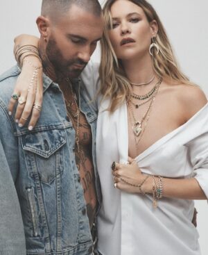 Behati Prinsloo Instagram - @jacquieaiche we love you to the moon and back 💫🍄👽 @adamlevine