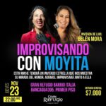 Belén Mora Instagram - HOLA !! Hoy la @moyitamamut me invito a improvisar en el Gran Refugio!!! 🖤🖤 ENTRADAS EN @comediaticket