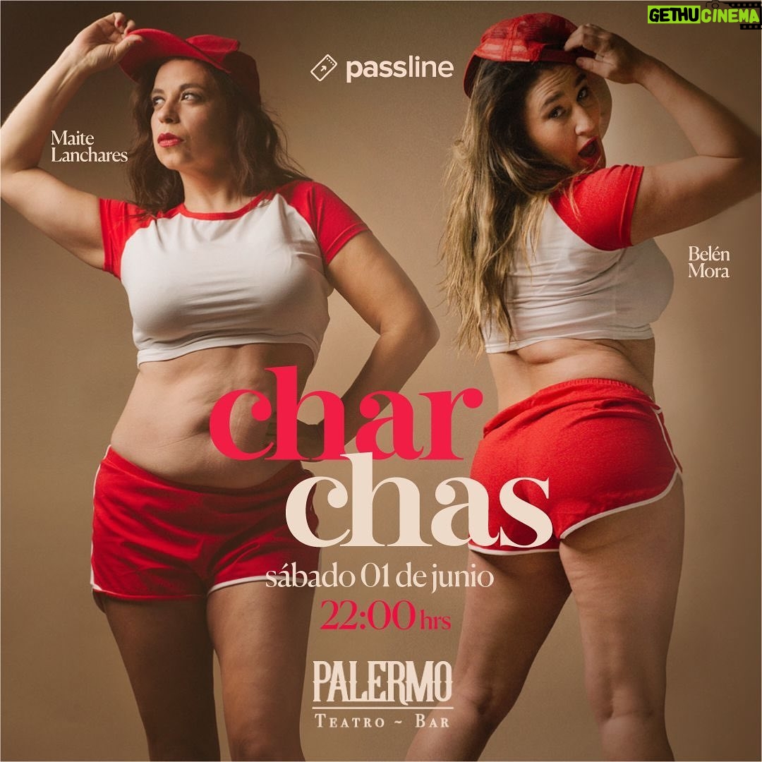 Belén Mora Instagram - Un show de comedia mediocre, deficiente, de baja calidad pero con mucha autoestima. @maitelanchares y belenaza son CHARCHAS. El mismo afiche, los mismos videos, las mismas promesas. Chistes, concursos, premios, regalos, sorpresas y mucho más. Porque todo el mundo lo pidió, vuelve el show de culto de la comedia. 📅 SÁBADO 1 de JUNIO 22:00hrs 📍Palermo Teatro Bar @palermoteatrobar ( 🎟️ Tickets con promoción en Passline y el link de mi perfil #standupcomedy #standupsantiago #mujerescomediantes