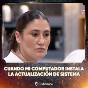 Belén Mora Instagram - Mi mente automáticamente dice: “La base de datos ha sido actualizada” 💻

#TopChefCHV 👩‍🍳