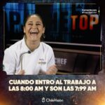Belén Mora Instagram - Cuando estás muy atrasad@ y terminas inventando minutos para creer que aún estás a tiempo 😅 #TopChefCHV ⏲️