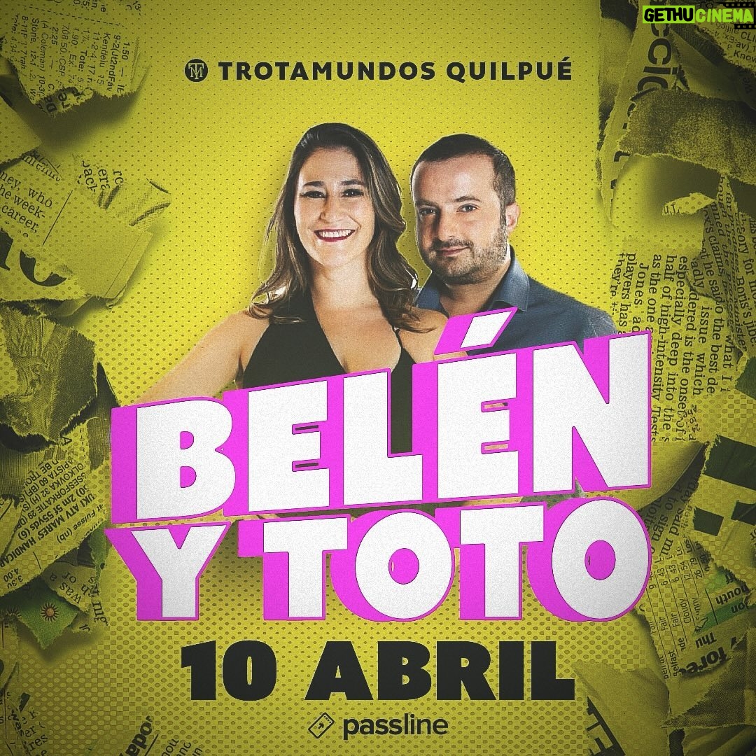 Belén Mora Instagram - Miércoles 10 de ABRIL comedia en nuestro patio! Y esta vez es el turno de nuestra querida @belenaza_ junto a @totoacunaoficial y es que esta dupla fantástica 💘 llega con una entretenida comedia 🎭 para sacarnos más de una risa con entretenidas historias vividas del día a día 🤪 Los tickets ya los puedes encontrar en passline.com Te veo en la pista más prendida de todas? 🙌🏼💪🏻👏🏼😏