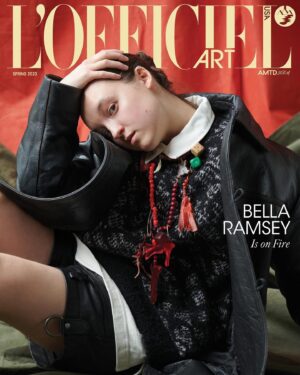 Bella Ramsey Instagram - Mucked about with @jasonhetheringtonstudio and friends for @lofficielusa 💙🖤❤️

Editor in Chief: @caroline_grosso
Photographer: @jasonhetheringtonstudio
Styled by: @oliver_volquardsen in @coach
Stylist Assistant: @beabosley
Writer: @lyssssalynn
Hair: @earlsimms2 at @carenagency
Makeup: @ginakanemakeup at @carenagency
Production: @astonishing_tina at @theassociates_management
Digital Tech: Andrew Mayfield⁠
Photo Assistant: @alfie_bungay