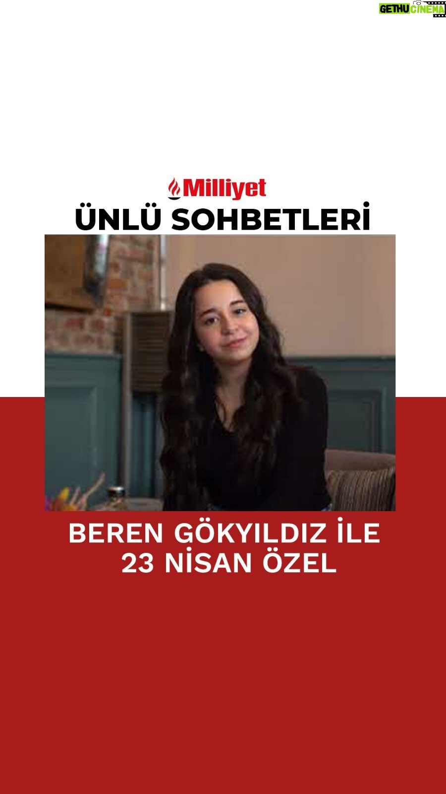 Beren Gökyıldız Instagram - #ÜNLÜSOHBETLERİ | Ekranların sevilen çocuk yıldızı Beren Gökyıldız, #23Nisan özel konuğu oldu. 📌Oyunculuk kariyeri nasıl başladı? 📌Yeteneğini kim keşfetti? 🗣️Milliyet.com.tr’den Beste Sırapınar’a anlattı