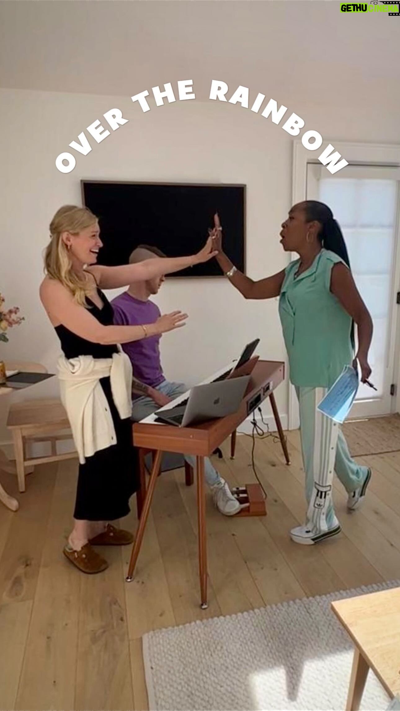 Beth Behrs Instagram - This is @BethBehrs and me rehearsing for our live stage show, #FAMEish! We'll be performing songs, cracking jokes and telling heartfelt stories in an intimate setting… Come join us for our official performances at @54Below in New York City. We're on for four dates: July 12th, 13th, 14th and 15th. Click the link in our bio to grab your tickets!