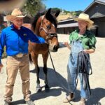 Beth Behrs Instagram - I spent this weekend with a bucket list ✔️for this horsewoman... meeting the 88 year old hero of mine @monty_roberts . I've read all of his books and what he's done for horses and all animals with his non violent gentling methods truly astound and inspire me- as well as all of his human and horses healing programs. AND spending this special weekend with my fellow horsewomen and dear friends @onceuponahorse @jessielochrie_ ? Dreamy
