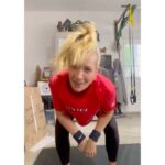 Beth Behrs Instagram – Another day another kettlebell… hitting goals with @themarkmlawson also reppin @uswnt swag @nike