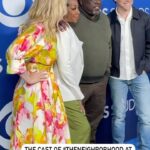 Beth Behrs Instagram – Besties. 💛 @theneighborhood @cedtheentertainer @iammaxgreenfield @tichinaarnold @cbstv @cbstvstudios @televisionacad

Thanks glam squad!
@hairbyaviva @andremakeup @josephcassell1