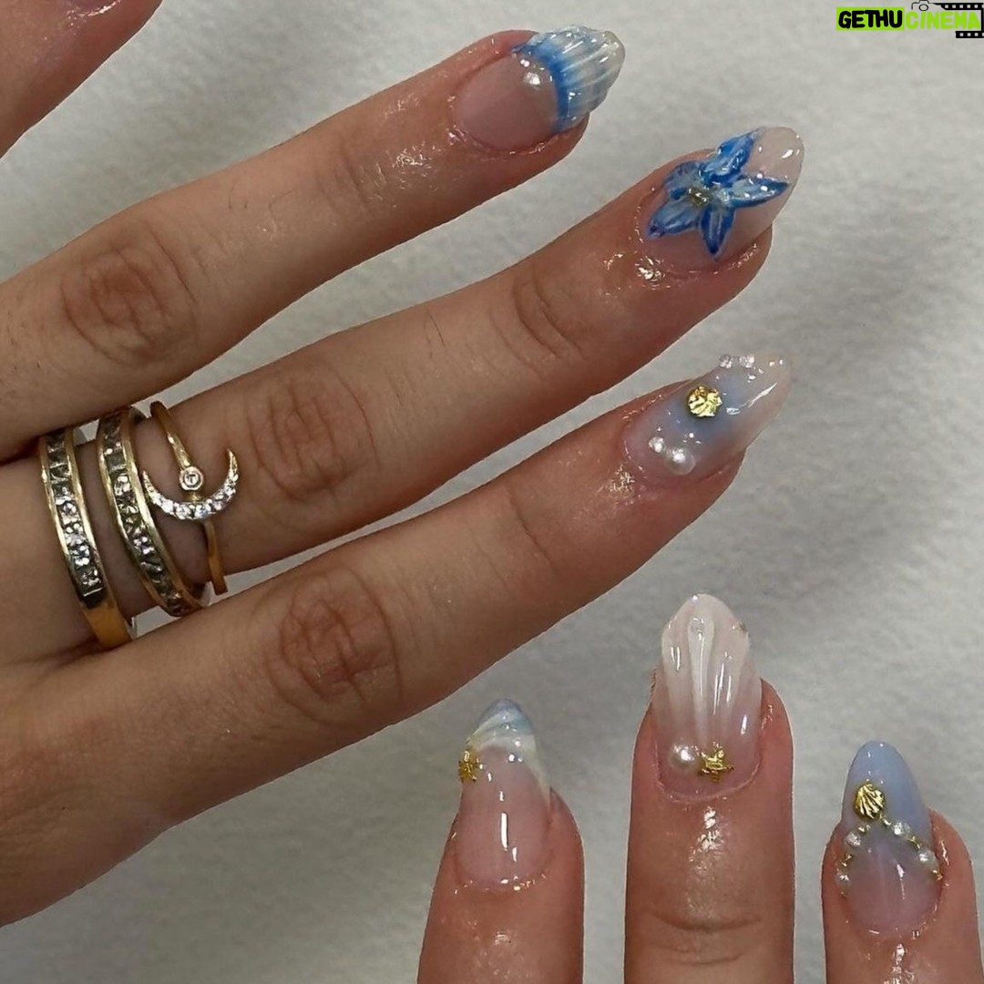 Betsey Johnson Instagram - The category is: Ocean-inspired manis. 🧜♀️💅 cc: @gelxbygrace