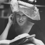 Bette Midler Instagram – From my first book tour for “A View From A Broad”.
Can you tell I’m wearing a typewriter on my head? One of my favorite objects ever.